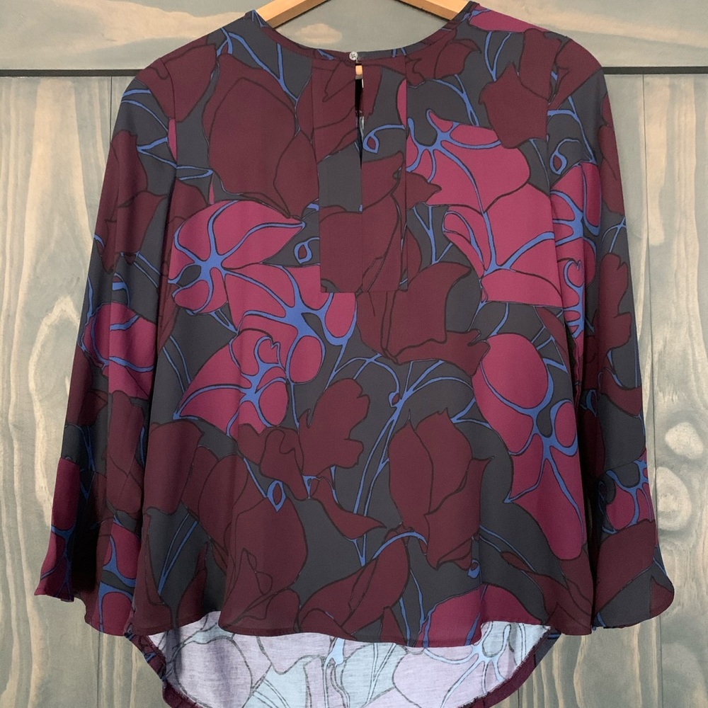 Loft Long Bell Sleeve Top morning in XS